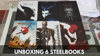 Unboxing 6 steelbooks at once without any damage!