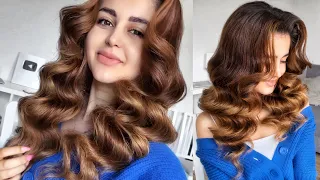 Volume curls in all day | Hollywood waves hair tutorial | Hairstyles for Long Hair | Hair Hacks