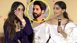 Kareena Kapoor SHOCKING Reaction When Sonam Kapoor Takes Shahid Kapoor Name