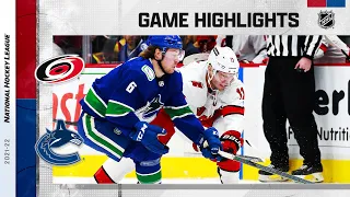 Hurricanes @ Canucks 12/12/21 | NHL Highlights