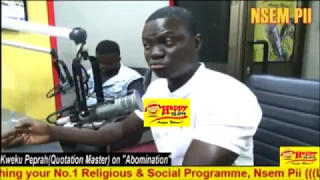 Kweku Lucifer on "Akyiwadie", Abomination or Spiritual Taboo (Part 1)