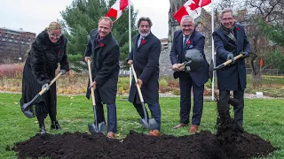 Sod-turning for Victims of Communism Memorial