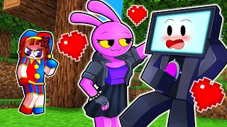 TV MAN GOT A GIRLFRIEND IN MINECRAFT!? (Pomni or Jax Sister?)