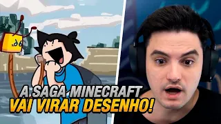 A SAGA MINECRAFT VAI VIRAR DESENHO | Cortes Netotoso