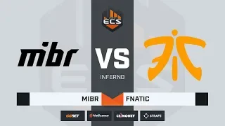 [RU] MIBR vs fnatic | Inferno | ECS Season 8 Finals