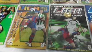 Colección de cromos de Futbol,  álbumes de la liga Este