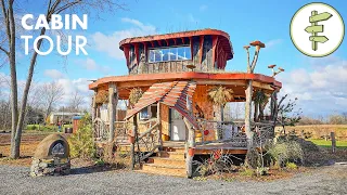 *Unique* Off-Grid Cabin with Green Roof & Stylish Interior - Full Tour