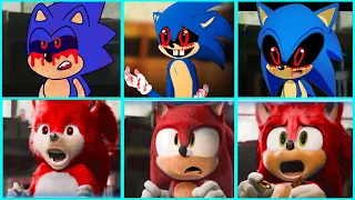 Sonic The Hedgehog Movie Red Sonic vs Sonic EXE Uh Meow All Designs Compilation