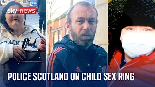 Police Scotland news conference on child sex ring