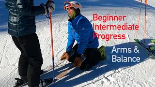 Beginner/Intermediate Ski Lesson, Progress with Kelly