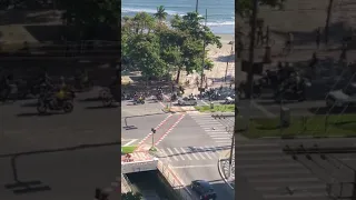 Carreata em Santos pede intervenção militar