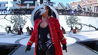 Sting makes an iconic entrance on The Grandest Stage of Them All: WrestleMania 31