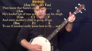 The Christmas Song (CHRISTMAS) Banjo Cover Lesson in D - Chords/Lyrics