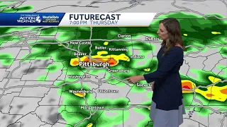 Strong winds, heavy rain for Western Pennsylvania Thursday evening