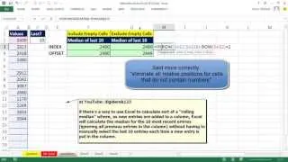 Mr Excel & excelisfun Trick 129: Dynamic Range Last Ten Numbers Column: OFFSET or INDEX Formula?