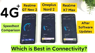 Realme GT Neo 2 vs Realme X7 Max vs Oneplus Nord 2 4G+ Speedtest After Software Updates😱🤔💪