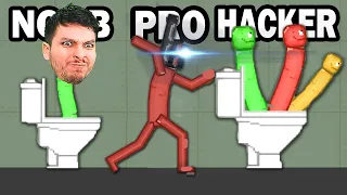 NOOB vs PRO vs HACKER en BATTLE SANBOX !! - DeGoBooM