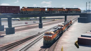 Train Sim World 4 Cajon Pass Scenario Fire & Flame ES44C4 TSW4