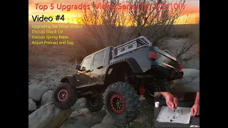 Top 5 Upgrades Video Series #4  Upgrading Stock Shocks on the SCX10iii and JT Gladiator.