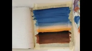 Painting fire with Acrylics