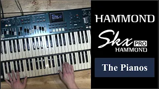 Hammond SKX Pro  - Piano Voices Played - No Talking