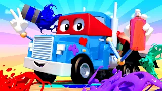 Carl der Super Truck - Der Graffiti Lastwagen - Autopolis 🚒 Lastwagen Zeichentrickfilme für Kinder