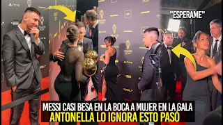 NADIE LO VIÓ! POR ESTO ANTONELLA IGNORÓ A MESSI EN LA GALA LEO CASI BESA A MUJER EN LA BOCA