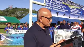 Fijian President, H.E Jioji Konrote officiates as Chief Guest at the Civil Service Sports Day