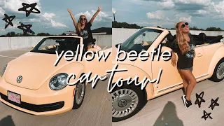 yellow convertible beetle car tour! 2020 car tour