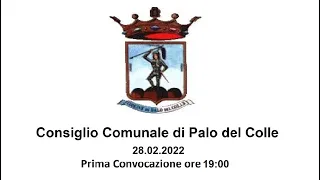 Consiglio Comunale di Palo del Colle del 28 Febbraio 2022 ore 19:00