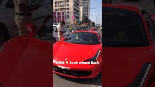 Super car Caught by mumbai police 🚨🚓 #mumbai #supercars #ferrari #lamborghini #india