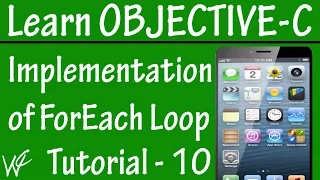 Free Objective C Programming Tutorial for Beginners 10 - Foreach Loop in Objective C