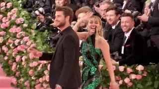 Miley Cyrus and Liam Hemsworth at the 2019 MET gala in NYC