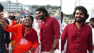 Actor Kiran Abbavaram Visits Tirumala | Rules Ranjan | Manastars