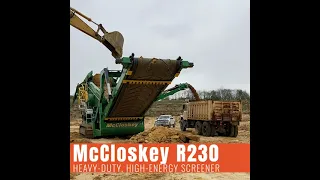 McCloskey R230 Pre-screening Silica Sand in Northeastern Ohio- with Maverick Environmental Equipment