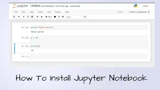 How to install jupyter notebook on Windows 10/11