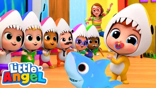 Baby Shark School Party with Friends & More! | Little Angel Animals | Kids Video and Children Songs