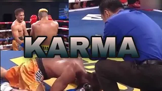 When COCKY fighter gets instant KARMA!