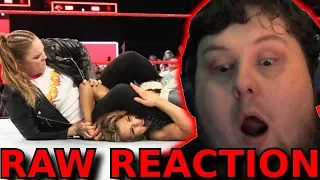 Ronda Rousey Tries to Break Mickie James Arm! : 23/04/2018 : RAW Reaction