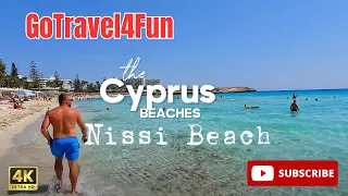 Nissi Beach Cyprus - Walking Tour Through a Paradise on Earth|4K