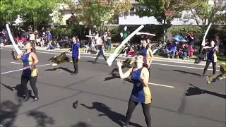 The Elk Grove High School Blue & Gold Marching Band at the 2023 Franklin Invitational Band Review