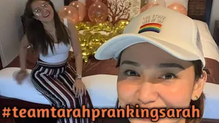 TeamTarah| Sarah napagtripan nanaman ni Tanch kung ano anong pinagawa eh pipicturan lang naman siya