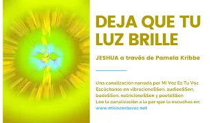 DEJA QUE TU LUZ BRILLE | Una canalización de Jeshua a través de Pamela Kribbe