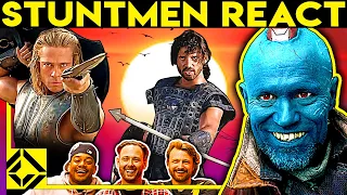 Stuntmen React to Bad & Great Hollywood Stunts 32