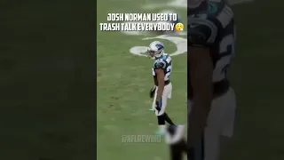 Josh Norman Used To Trash Talk Everybody 😮‍💨 #nfl #shorts #panthers