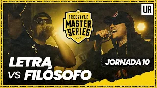 LETRA VS FILOSOFO | #FMSCOLOMBIA Jornada 10 Temporada 1 - #FMS22 | Urban Roosters