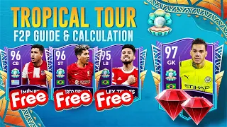 FIFA MOBILE 22 TROPICAL TOUR GUIDE & CALCULATION FIFA 22 MOBILE #fifamobile