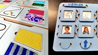 Diseño inclusivo Juegos y tableros multiuso para TEA. Material para niños con capacidades diferentes