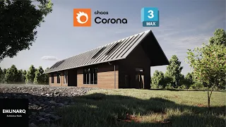 3ds Max + Corona | Modeling and Rendering of Exterior Scene from Scratch