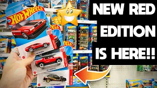 I FOUND THE NEW 2023 HOT WHEELS RED EDITION WAVE 3 CARS AT THE TARGET!! ANOTHER GREENIE CHASE CAR!!